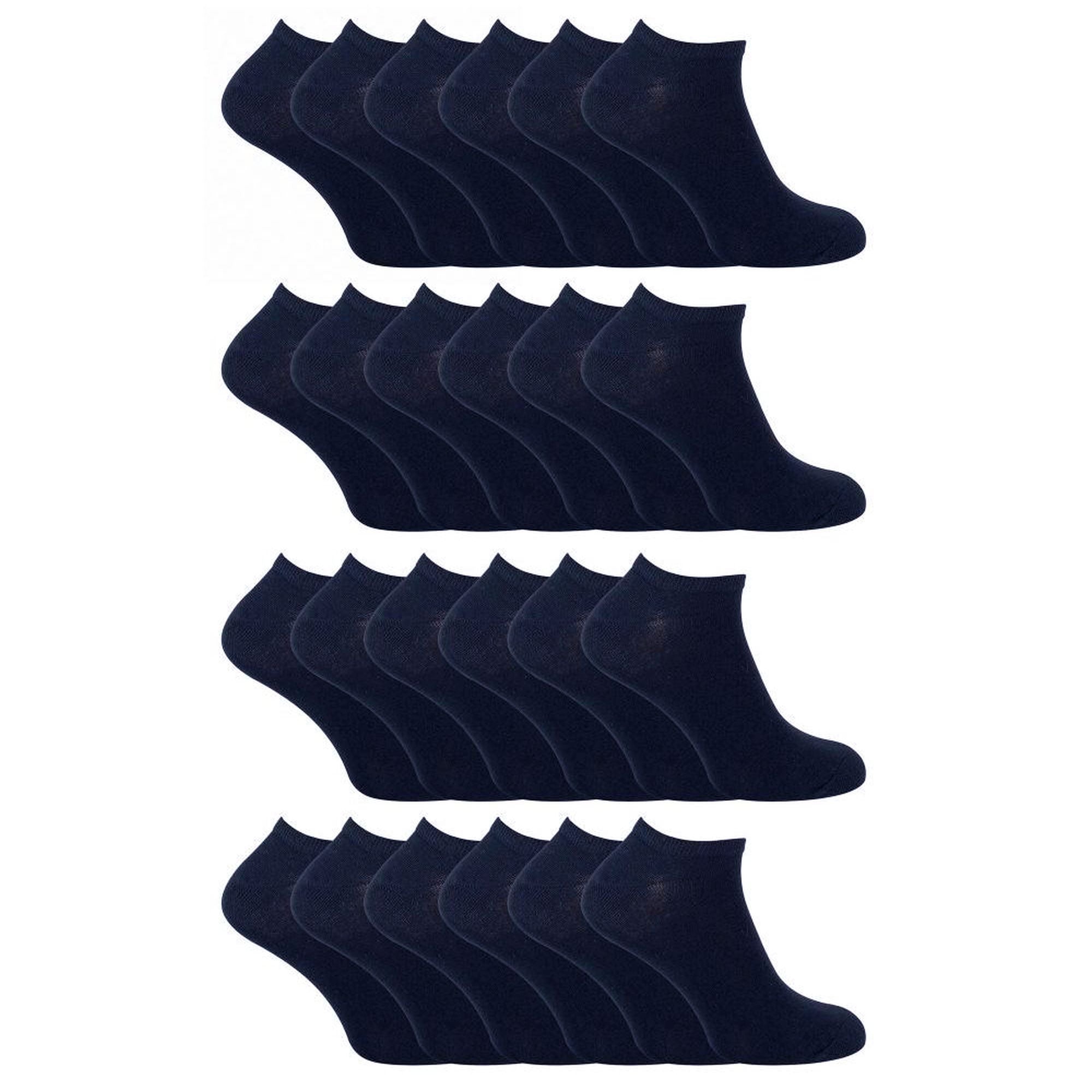 Sock Snob Kids Soft Cotton Breathable Trainer Socks (Multipack Options)