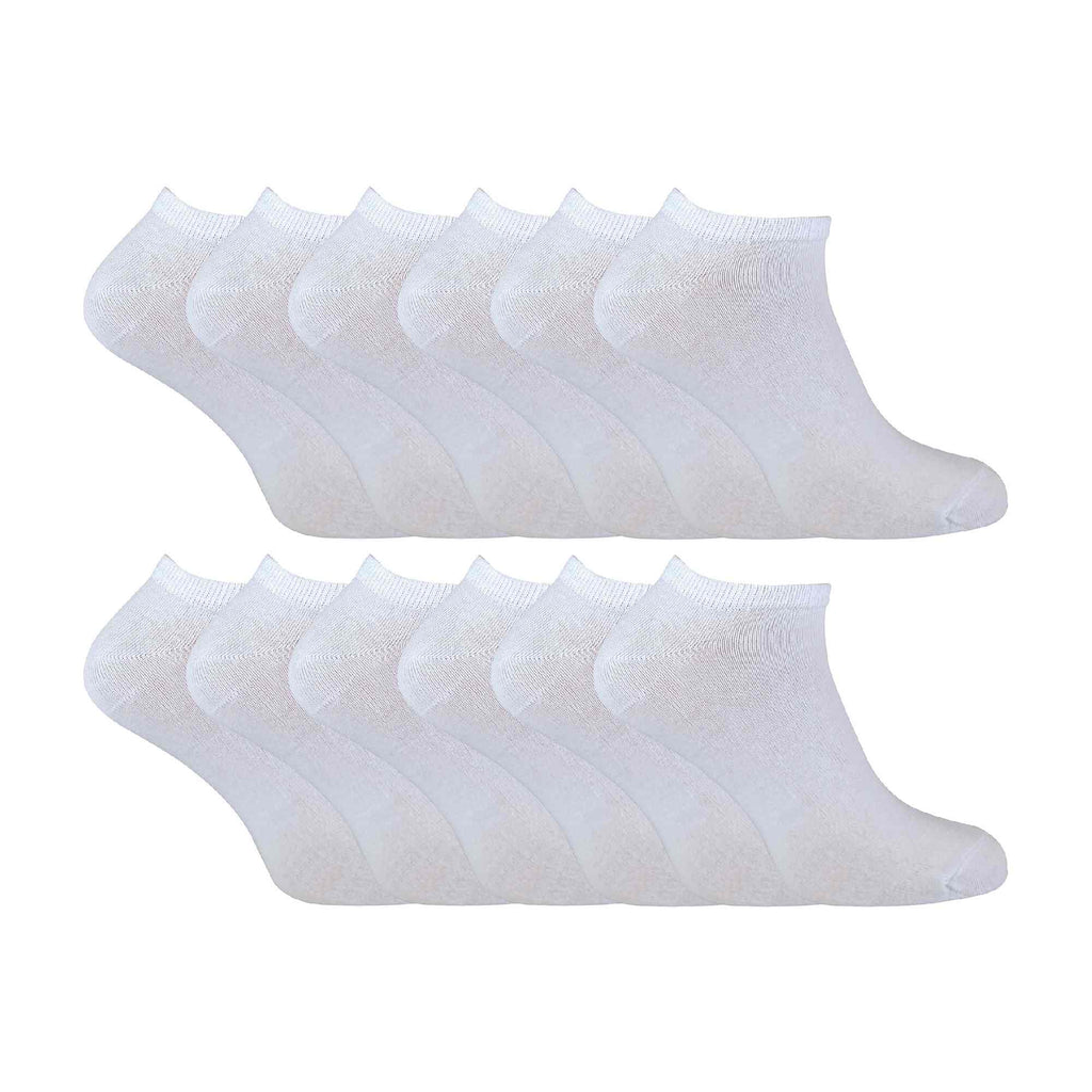 Sock Snob Kids Soft Cotton Breathable Trainer Socks (Multipack Options)