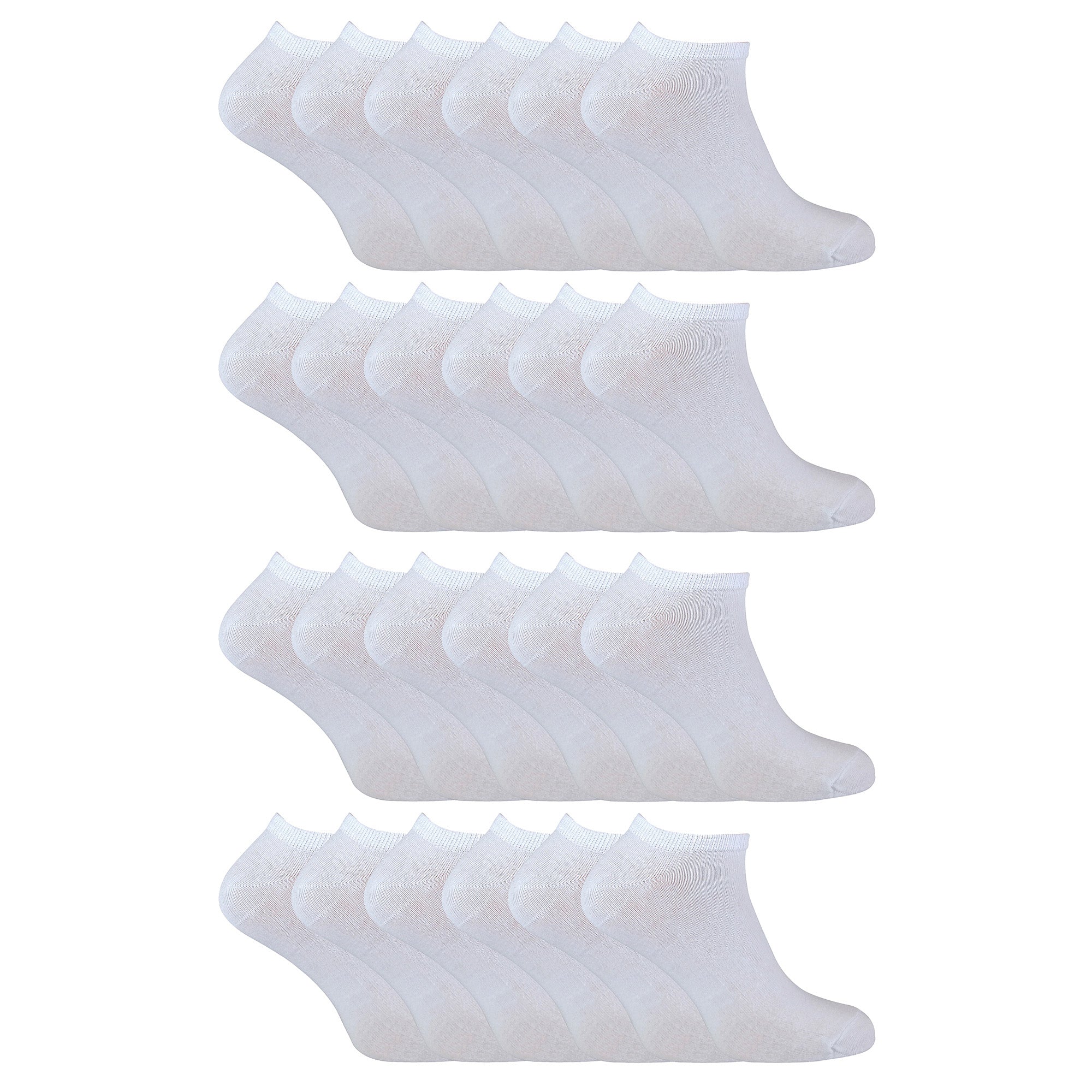 Sock Snob Mens Cotton Low Cut Trainer Socks (Multipack Options)
