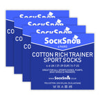 Sock Snob Mens Cotton Low Cut Trainer Socks (Multipack Options)