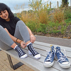 Sock Snob 6 Pair Unisex Novelty Funny Lace Up Socks That Look Like Shoes