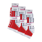 Sock Snob 6 Pair Unisex Novelty Funny Lace Up Socks That Look Like Shoes