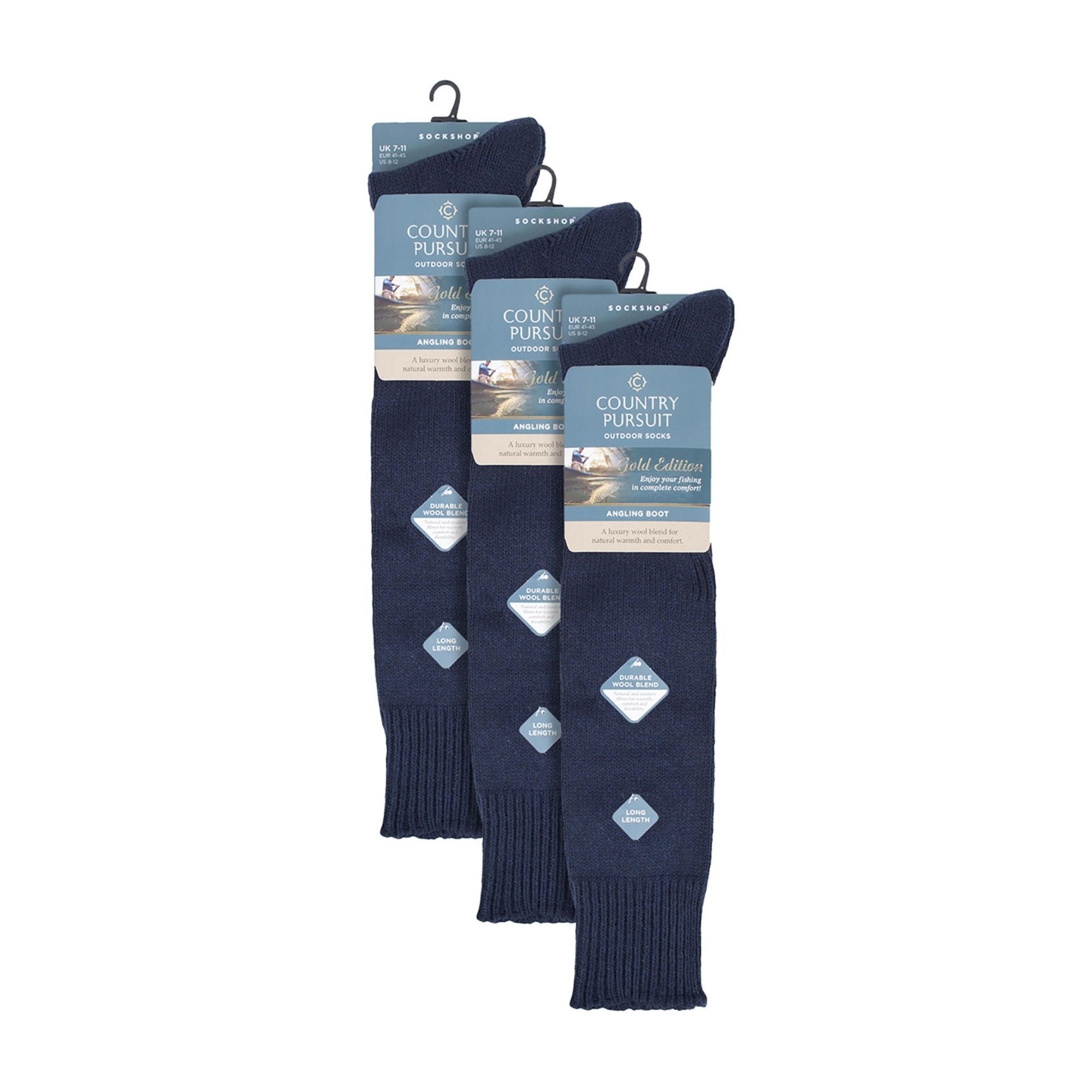 Country Pursuit 3 Pack Fisherman Socks