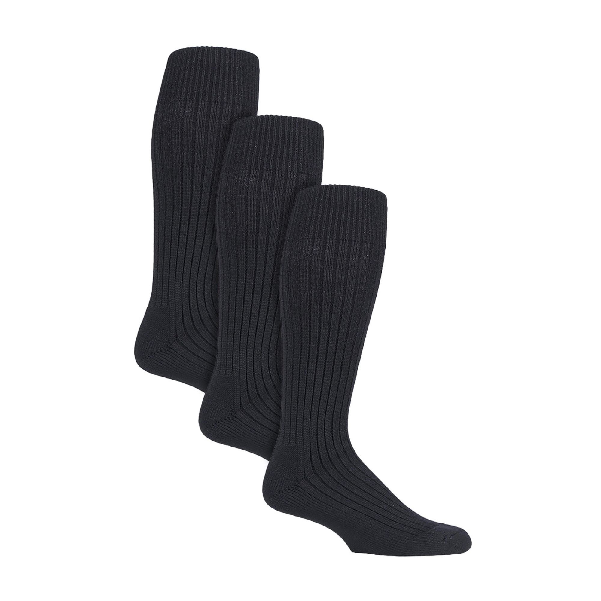 Country Pursuit 3 Pack Long Boot Mens Socks for Outdoor Wellington