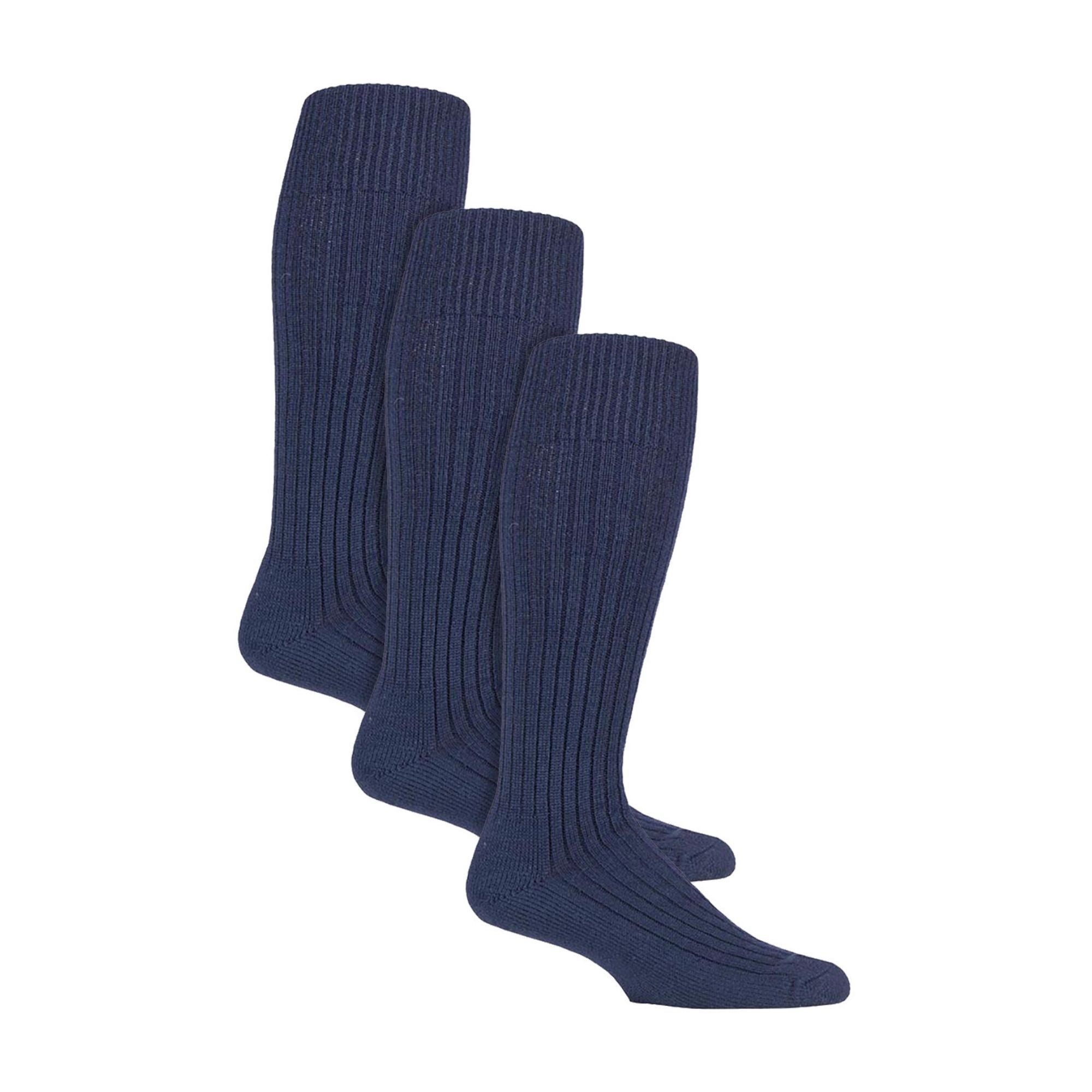 Country Pursuit 3 Pack Long Boot Mens Socks for Outdoor Wellington