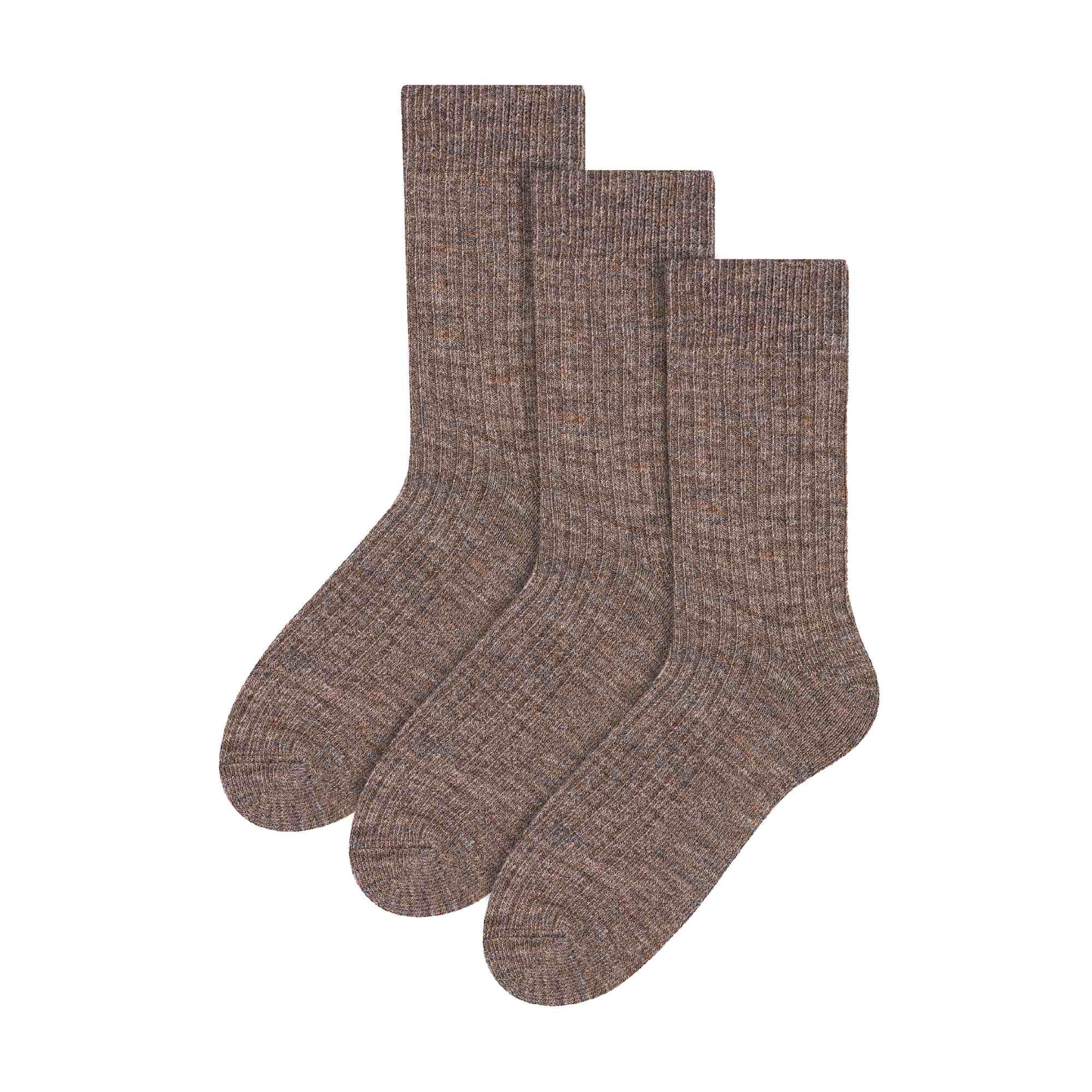 Sock Snob 3 Pairs Mens Alpaca Wool Winter Thick Warm Boot Socks
