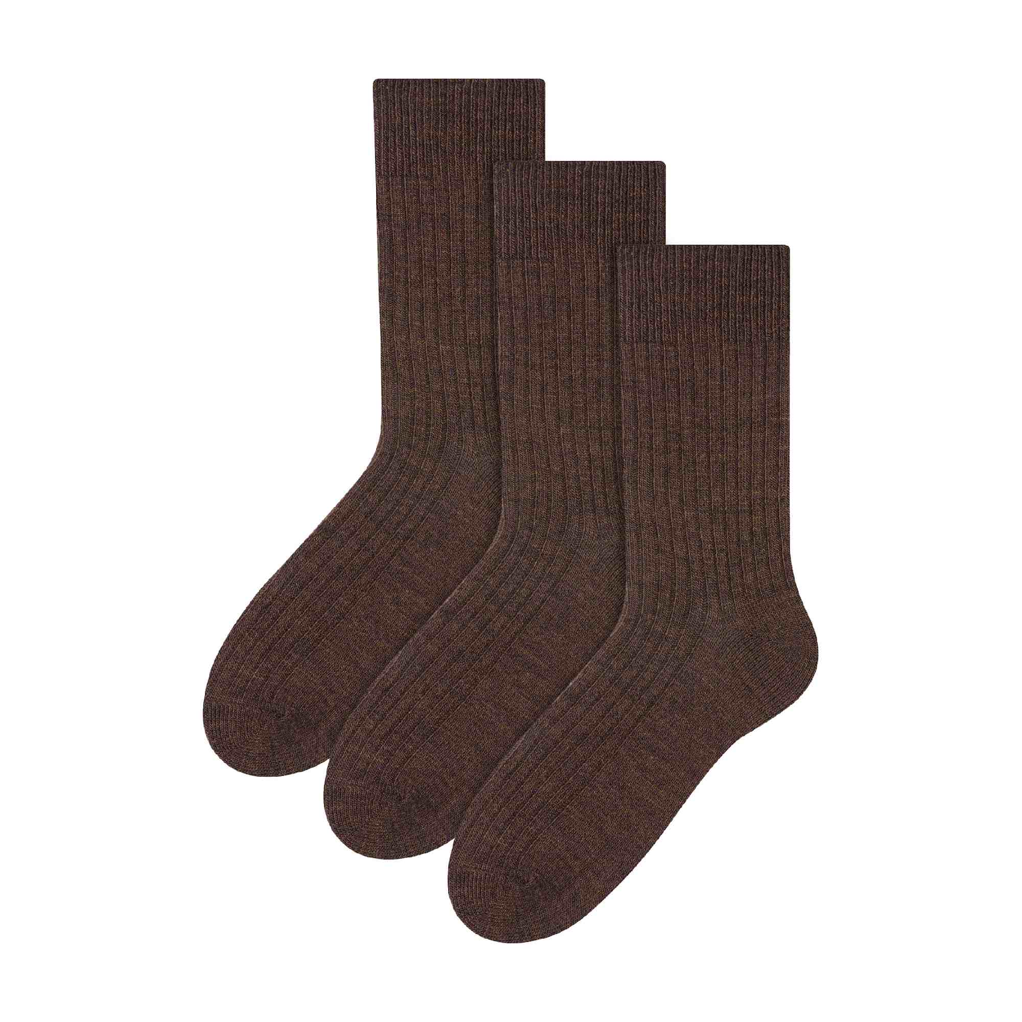 Sock Snob 3 Pairs Mens Alpaca Wool Winter Thick Warm Boot Socks