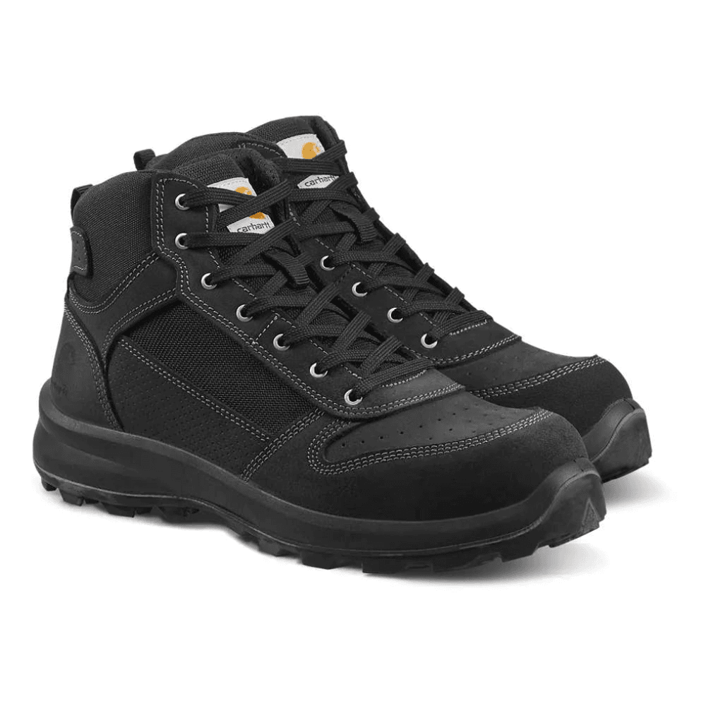 Carhartt F700919 Michigan Rugged Flex S1P Midcut Zip Safety Boots Black / Wheat