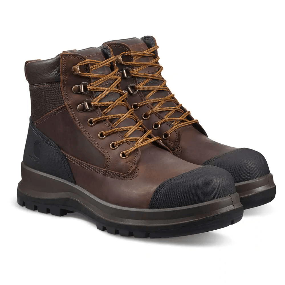 Carhartt F702903 Detroit Rugged Flex S3 6 Inch Safety Work Safety Boots Black / Dark Brown