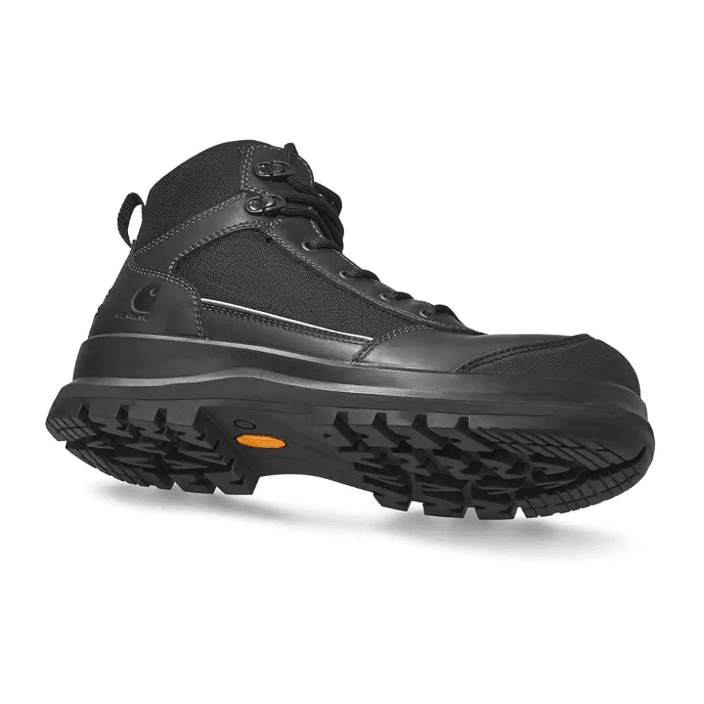 Carhartt F702933 Detroit VIBRAM Sole Rugged Flex Side Zip Work Safety Boots Black