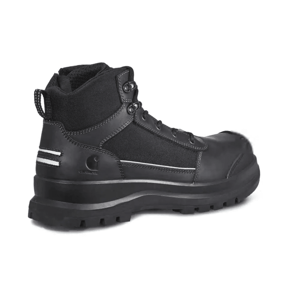 Carhartt F702933 Detroit VIBRAM Sole Rugged Flex Side Zip Work Safety Boots Black