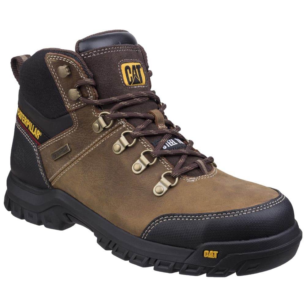 Caterpillar Cat Framework Water Resistant Anti Static Safety Work Safety Boots Black / Seal Brown