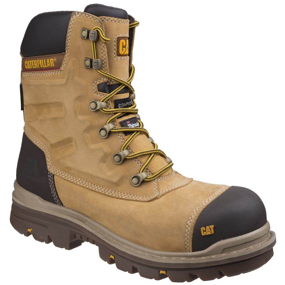 Caterpillar Cat Premier High Leg Side Zip Combat Safety Work Safety Boots