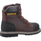 Caterpillar Cat Powerplant S3 Safety Work Safety Boots With Scuff Cap Brown