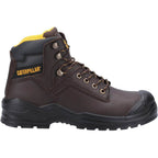 Caterpillar Cat Striver S3 Leather Work Safety Boots With Toe Guard Black / Brown