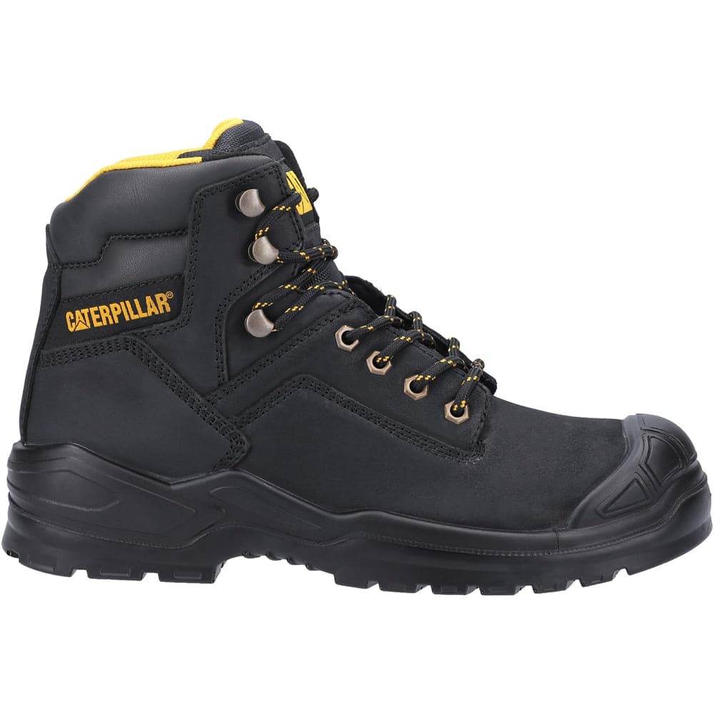 Caterpillar Cat Striver S3 Leather Work Safety Boots With Toe Guard Black / Brown