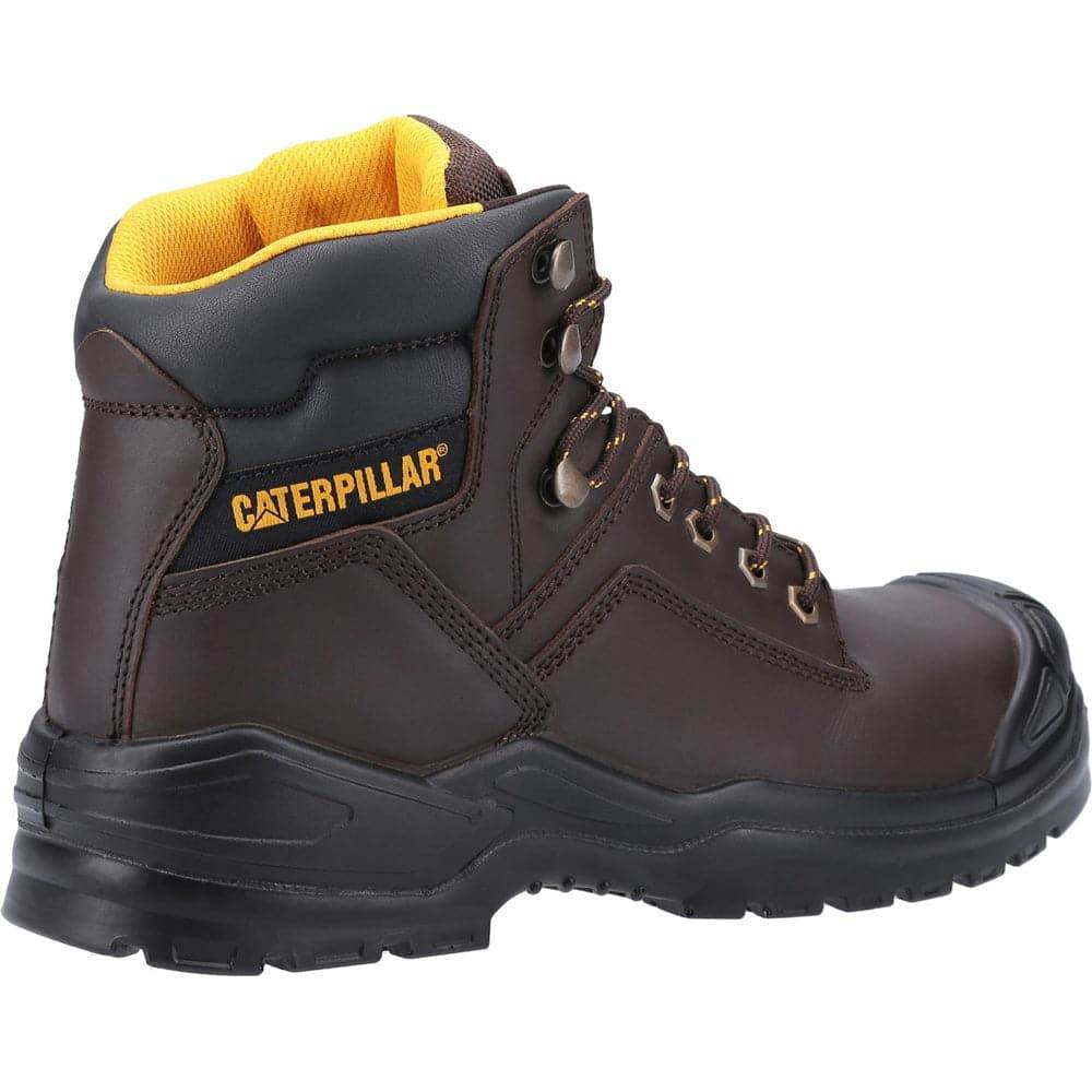 Caterpillar Cat Striver S3 Leather Work Safety Boots With Toe Guard Black / Brown