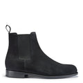 Hugs & Co Mens Black Suede Chelsea Boots Welted Leather Sole