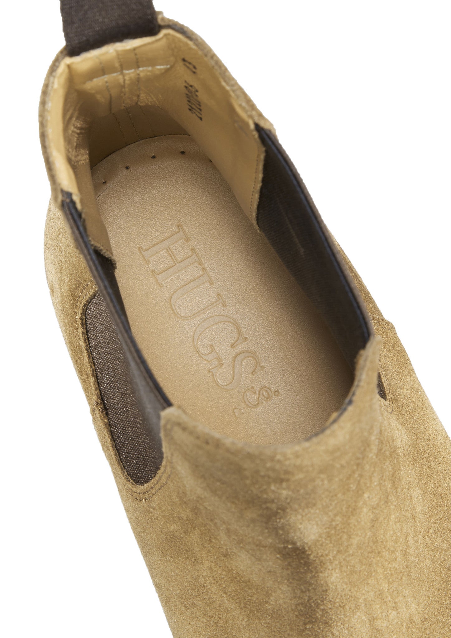 Hugs & Co Mens Tobacco Suede Chelsea Boots Welted Leather Sole