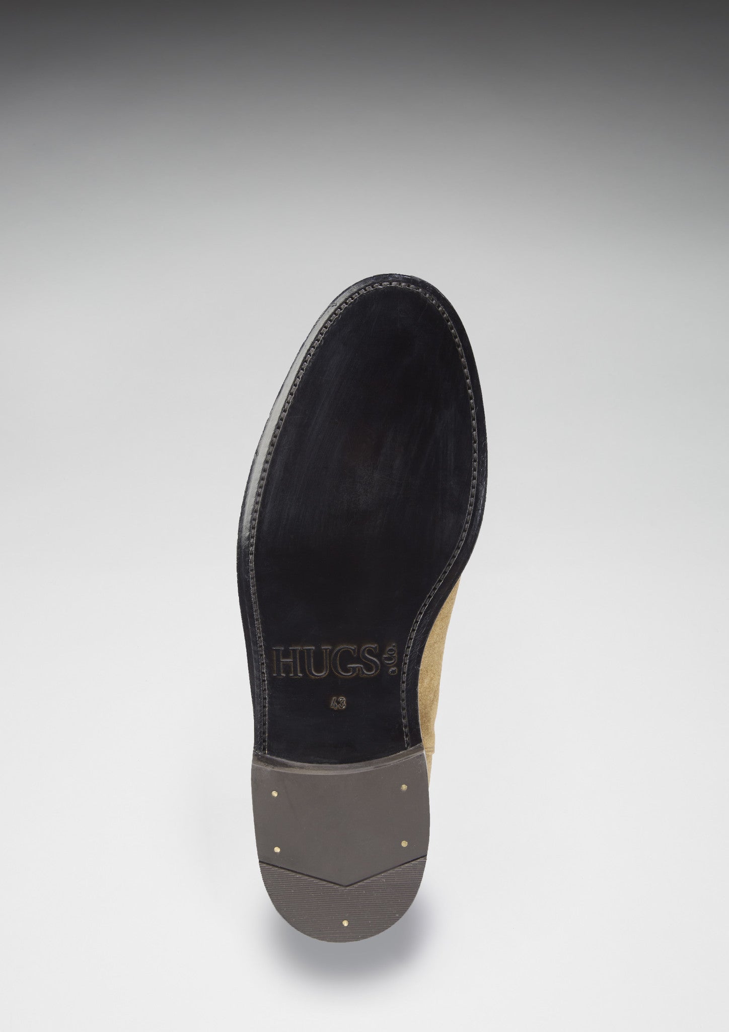 Hugs & Co Mens Tobacco Suede Chelsea Boots Welted Leather Sole