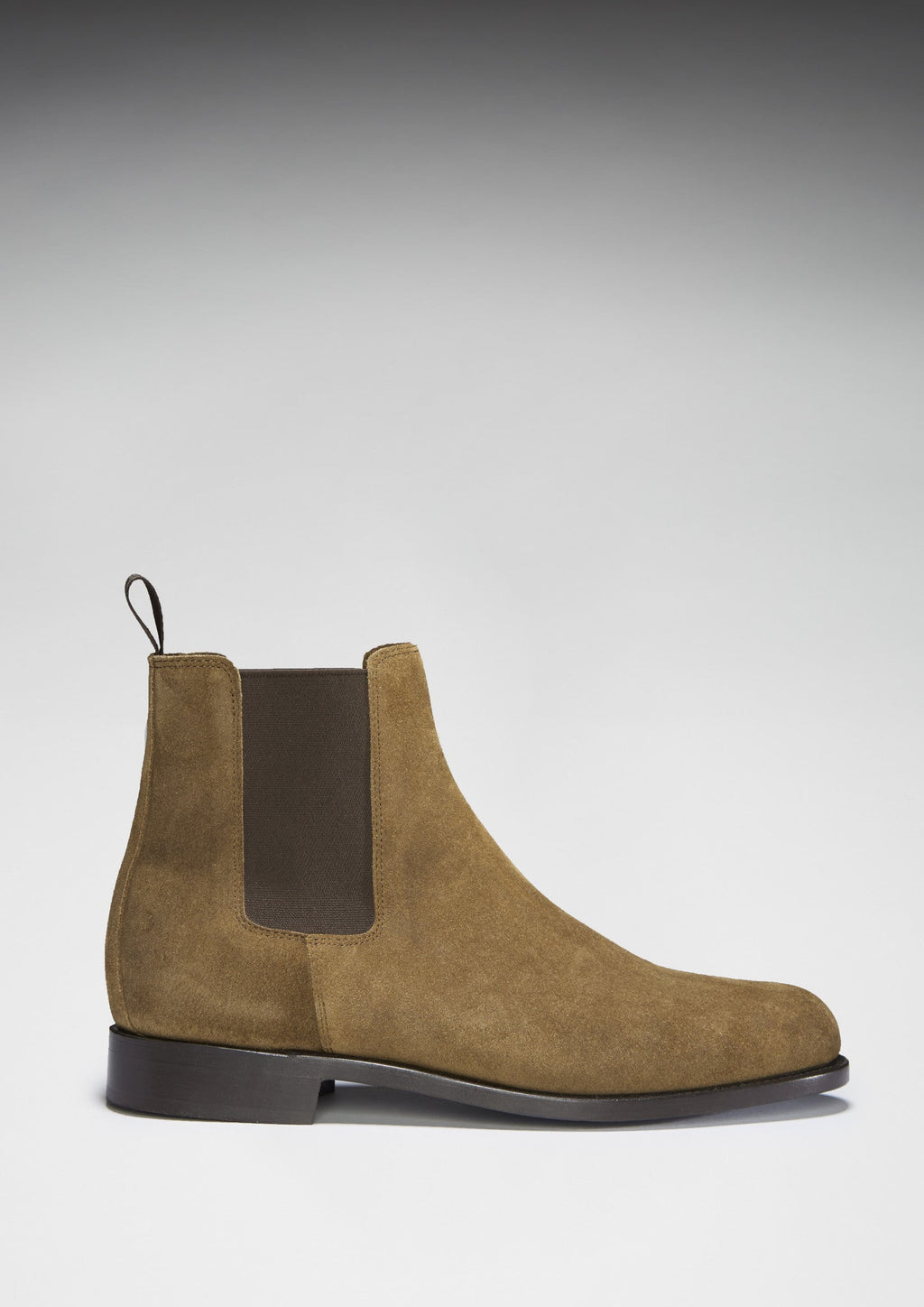 Hugs & Co Mens Tobacco Suede Chelsea Boots Welted Leather Sole