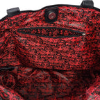 Black Cat tote bag handle detail