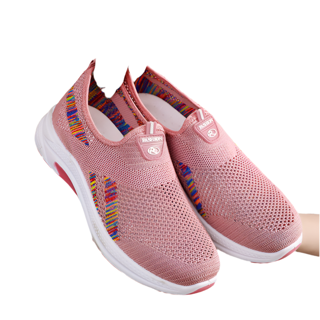 Womens Breathable Mesh Lightweight Round Toe Trainers