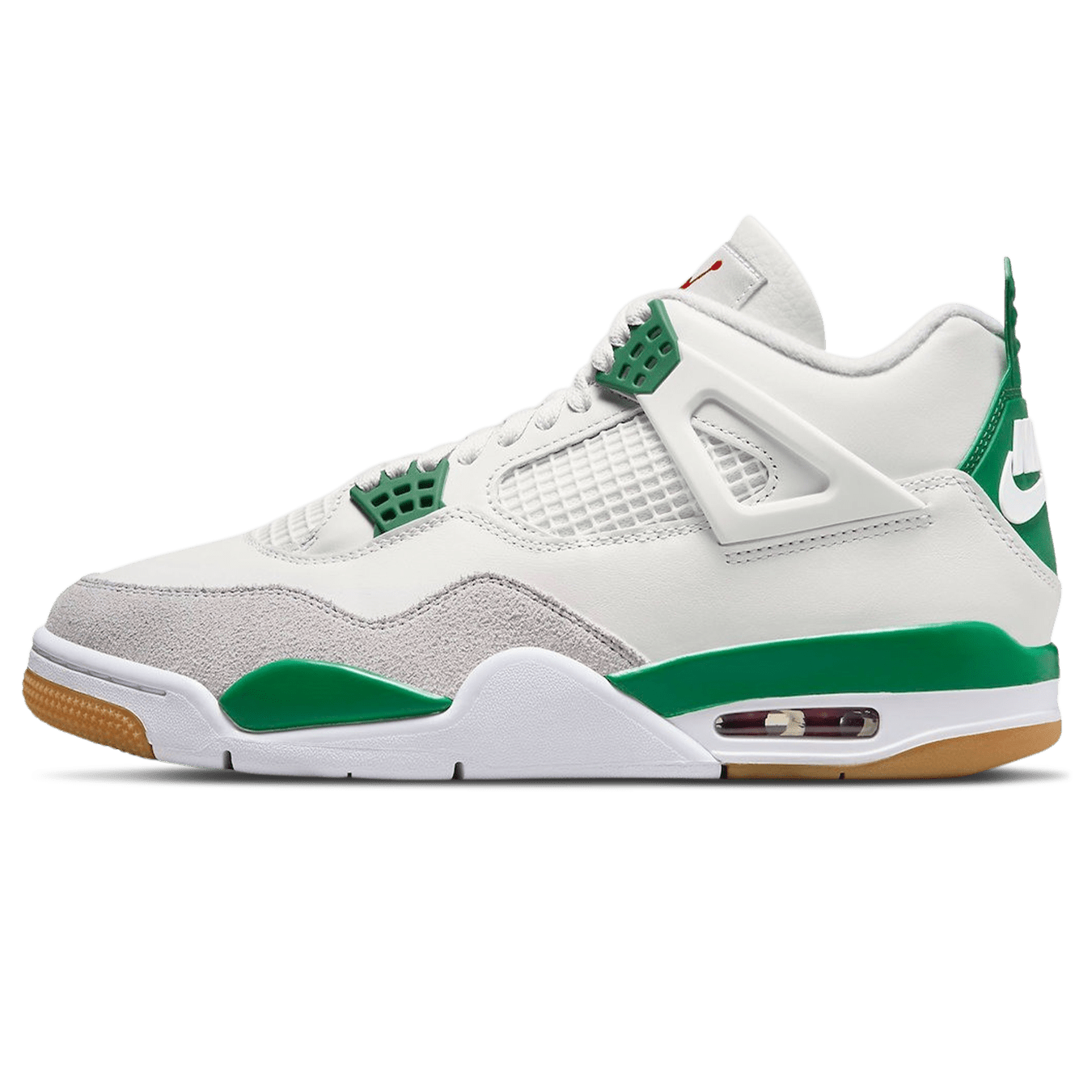 Nike SB x Air Jordan 4 Retro Pine Green trainers main side profile