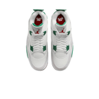 Nike SB x Air Jordan 4 Retro Pine Green trainers top view showing laces