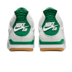 Nike SB x Air Jordan 4 Retro Pine Green trainers heel view