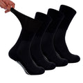 Sock Snob 4 Pack Bamboo Diabetic Socks With Grips for Men and Women