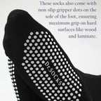 Sock Snob 4 Pack Bamboo Diabetic Socks With Grips for Men and Women