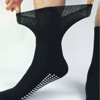 Sock Snob 4 Pack Bamboo Diabetic Socks With Grips for Men and Women