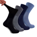 Sock Snob 4 Pack Bamboo Diabetic Socks With Grips for Men and Women