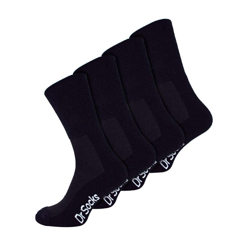Dr.Socks 4 Pack Extra Wide Non Elastic Bamboo Diabetic Socks