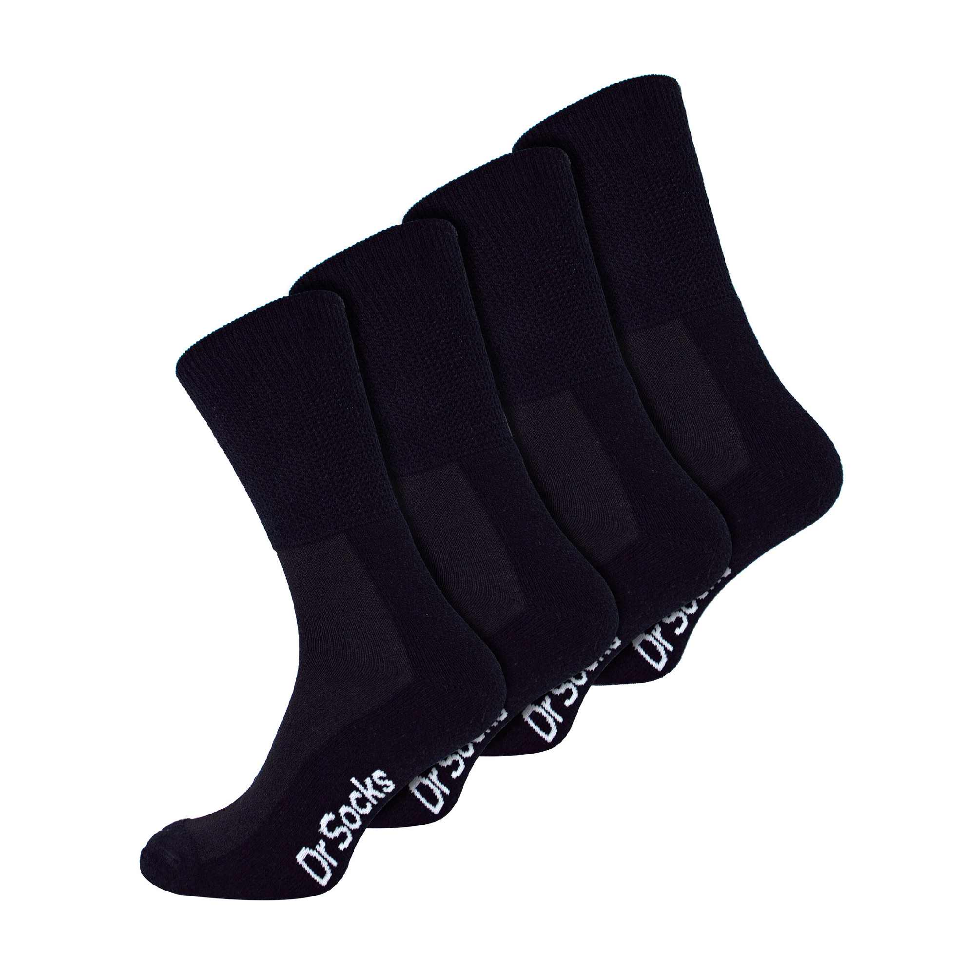 Dr.Socks 4 Pack Extra Wide Non Elastic Bamboo Diabetic Socks