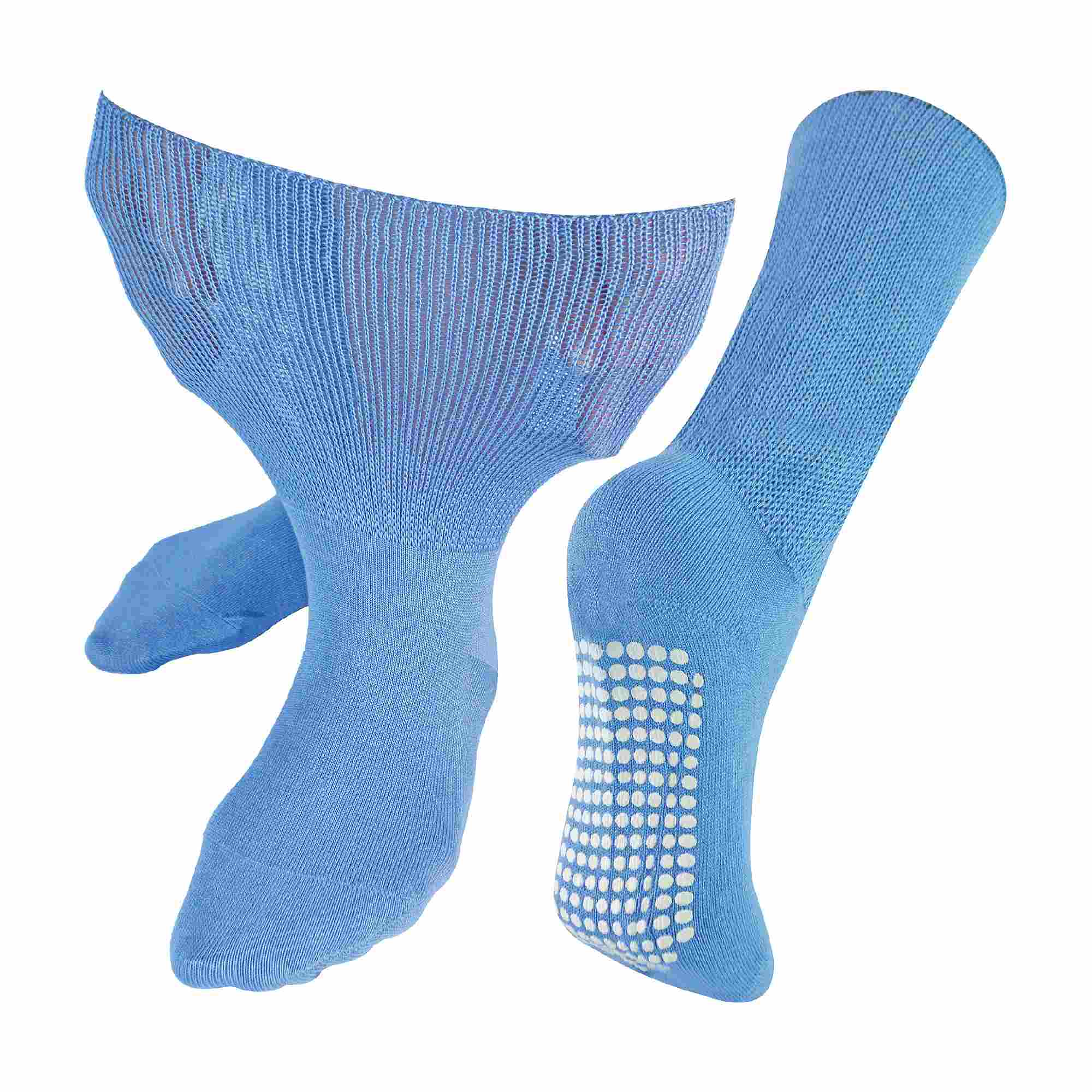 Sock Snob 1 Pack Extra Wide Bamboo Oedema Socks with Grips