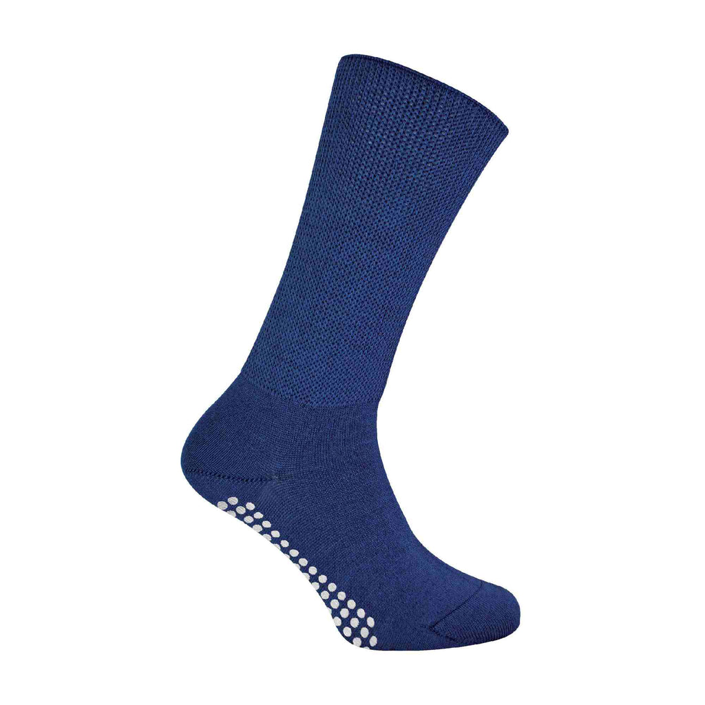 Sock Snob 1 Pack Extra Wide Bamboo Oedema Socks with Grips