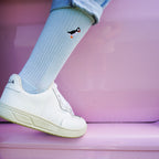 Bare Kind Save the Puffin Ribbed Bamboo Socks