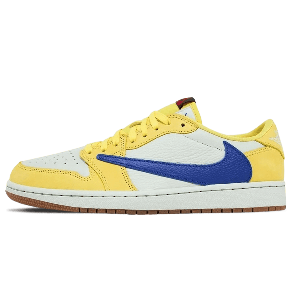 Air Jordan 1 Low OG Travis Scott Womens Canary trainers main side profile