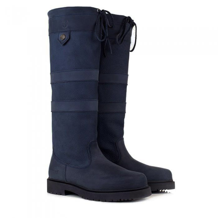 Bareback Footwear Dakota Waterproof Country Boots Blue Standard and Wide Fit