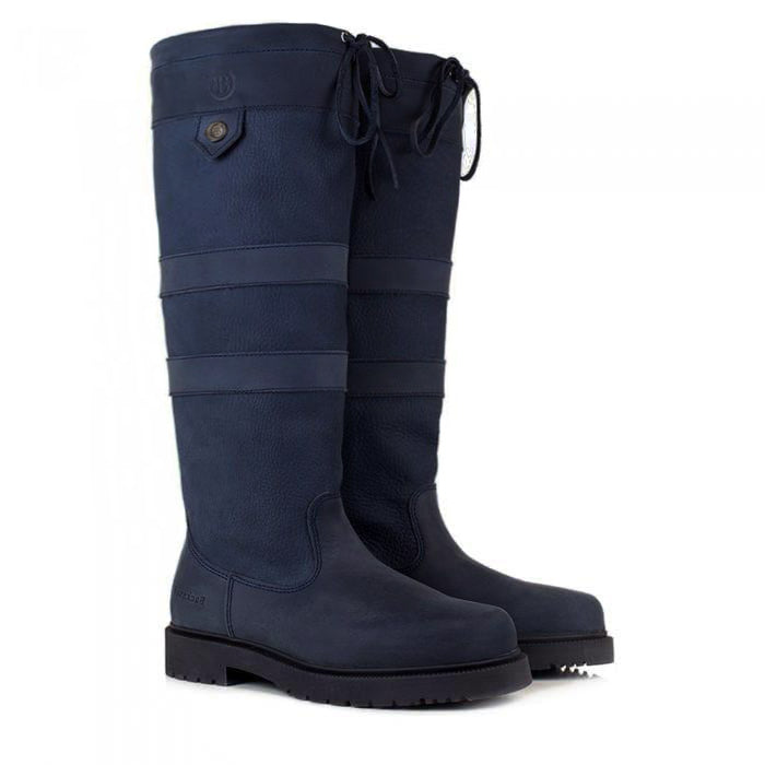 Bareback Footwear Dakota Waterproof Country Boots Blue Standard and Wide Fit