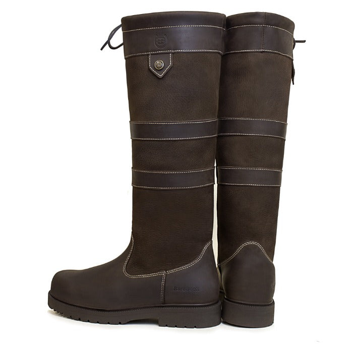 Bareback Footwear Dakota Waterproof Country Boots Brown Standard and Wide Calf