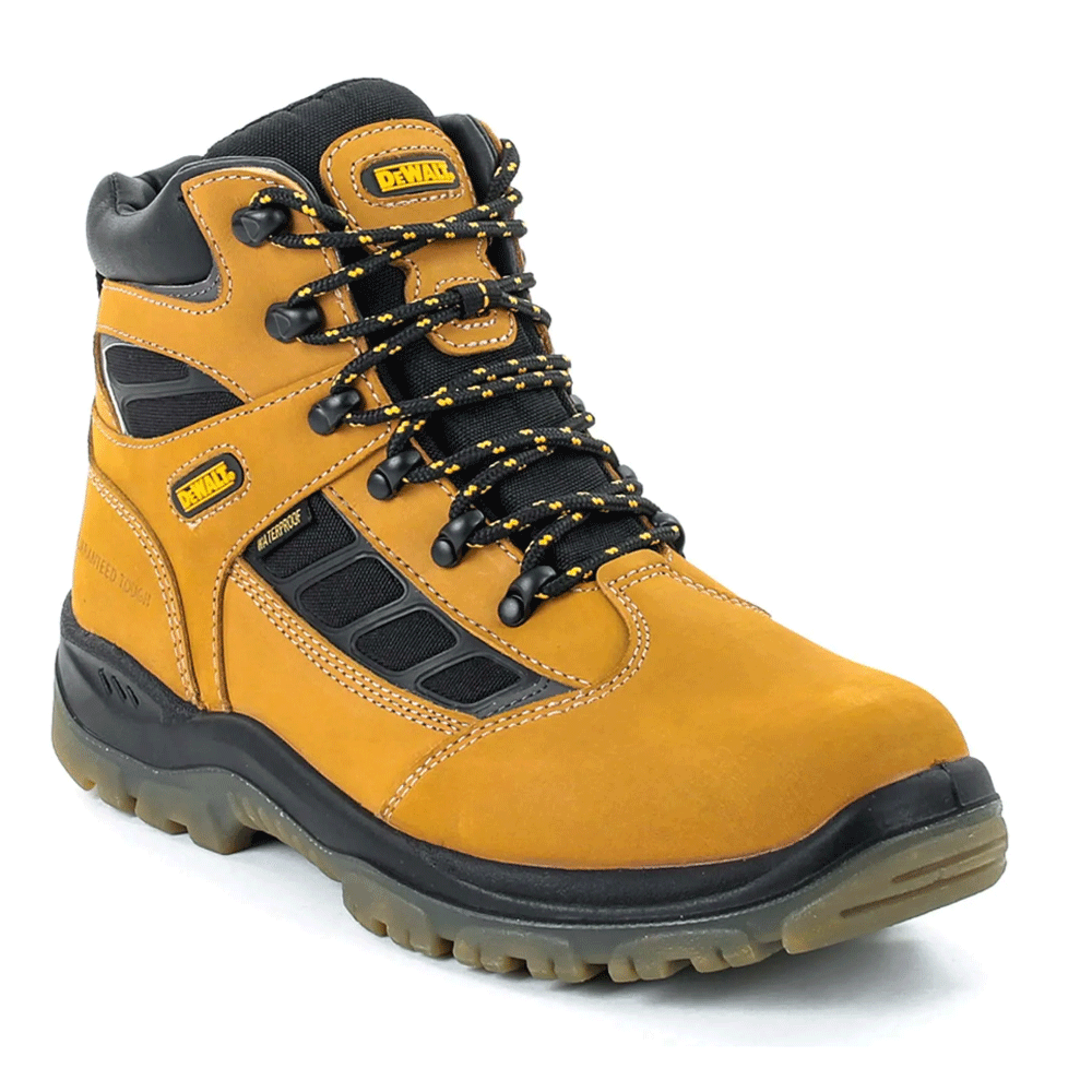 DeWalt Harwich Waterproof Safety Work Safety Boots Inc Work Socks Wheat