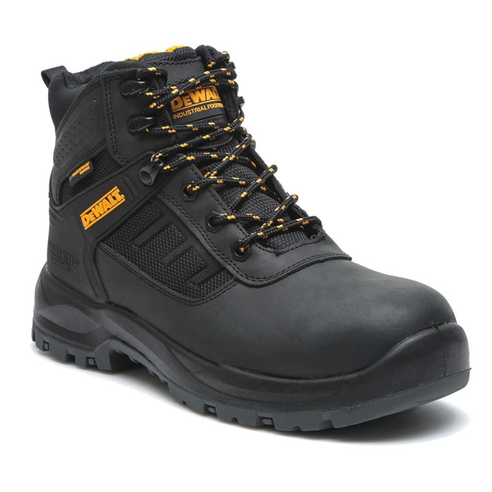 DeWalt Douglas Waterproof Steel Toe Cap Work Safety Boots Black