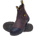 DeWalt Grafton Water Resistant Steel Toe Cap Work Dealer Boots Brown