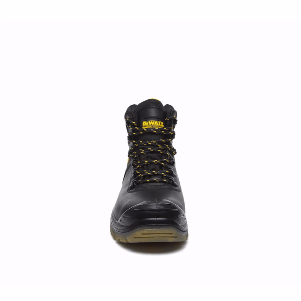 DeWalt Newark Waterproof Breathable Leather S3 Safety Boots Black / Brown