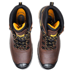 DeWalt Newark Waterproof Breathable Leather S3 Safety Boots Black / Brown