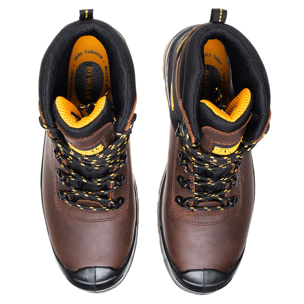 DeWalt Newark Waterproof Breathable Leather S3 Safety Boots Black / Brown