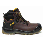 DeWalt Newark Waterproof Breathable Leather S3 Safety Boots Black / Brown